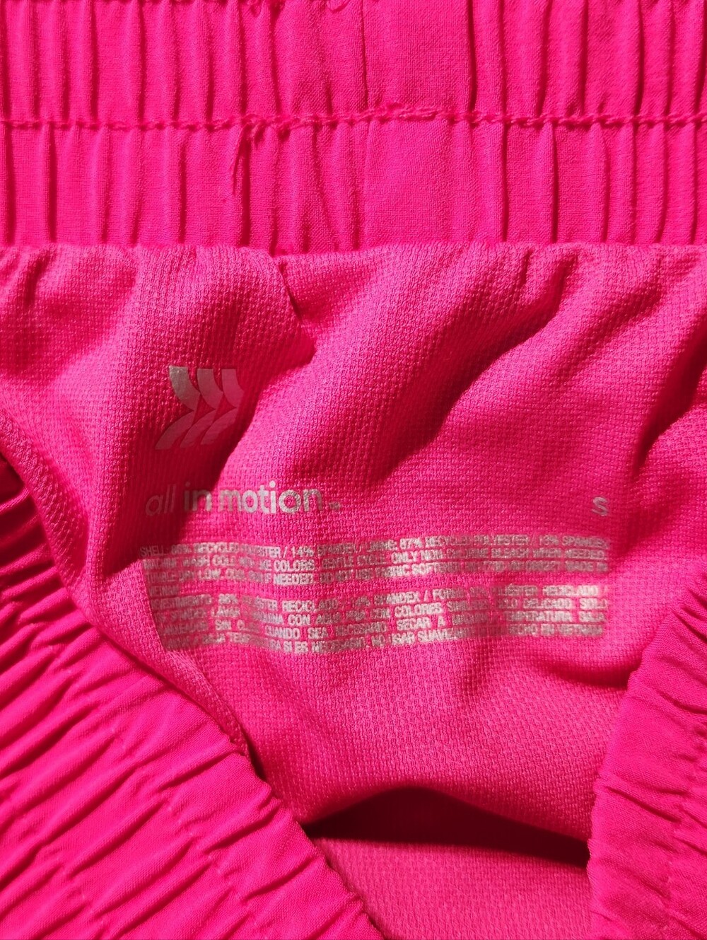 all in motion Women’s Athletic Shorts — Black and Hot Pink - Picture 5 of 5